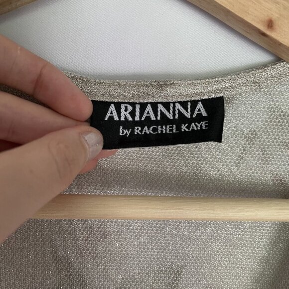 Arianna by Rachel Kaye vintage grandma style padded shoulders floral cardigan - Picture 6 of 8